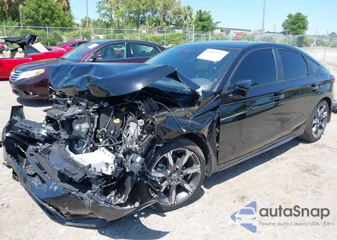 2025 Honda Civic Hybrid Sport Touring из США, поврежденный, VIN 19XFL4H93SE006784